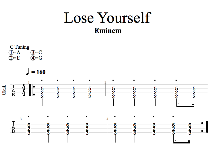 Lose Yourself By Eminem Ukulele Tab Ukulele Go Emrejoice every time you hear the sound of my voice. lose yourself by eminem ukulele tab