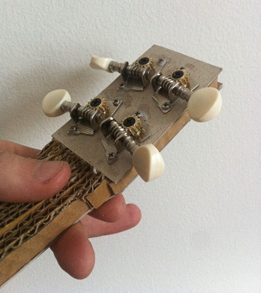 More Work On The Cardboard Ukulele Ukulele Go