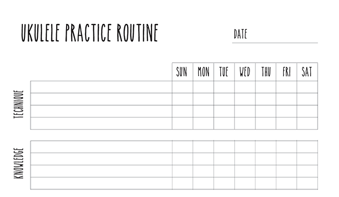 ukulele practice routine