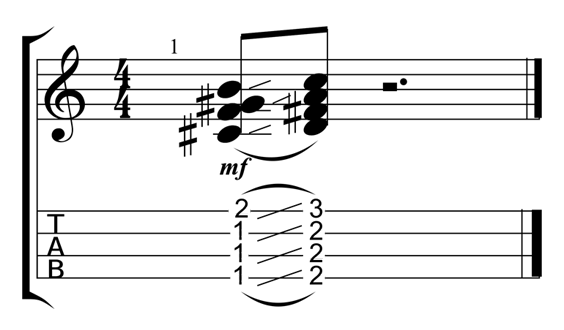 d7 slide rhythm